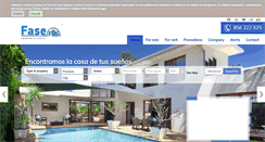 Desktop Screenshot of faseinmobiliaria.com