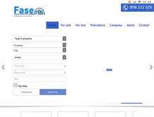 Tablet Screenshot of faseinmobiliaria.com